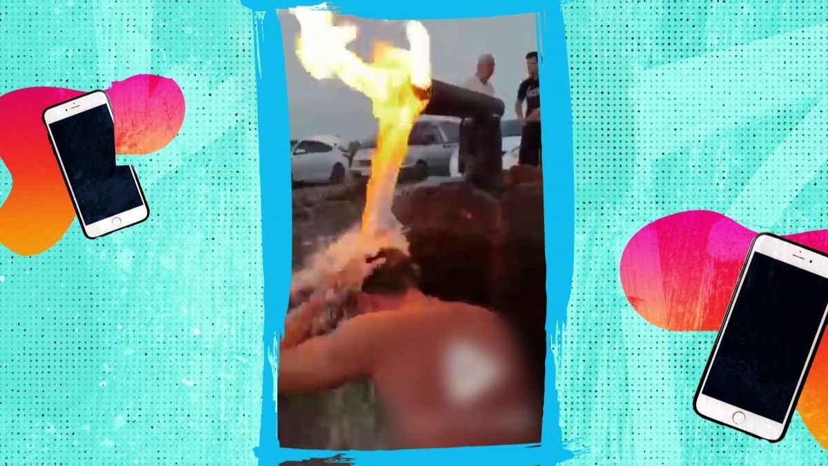 Clips der Woche: Feuerdusche und Schaumsturm
