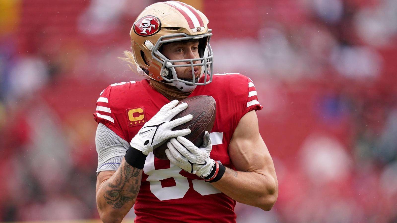 
                <strong>Platz 10: George Kittle</strong><br>
                &#x2022; Team: San Francisco 49ers<br>&#x2022; Position: Tight End<br>&#x2022; Platzierung im Vorjahr: 7<br>
              