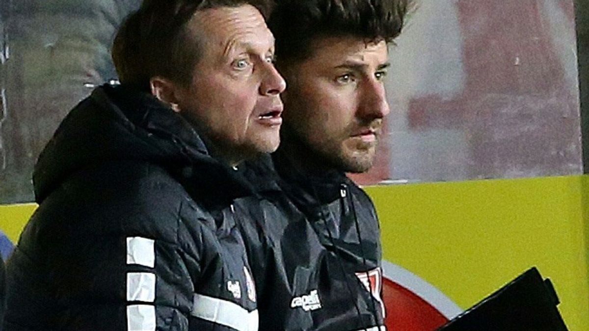 Frank Heinemann (l.) wird Interims-Trainer bei Uerdingen