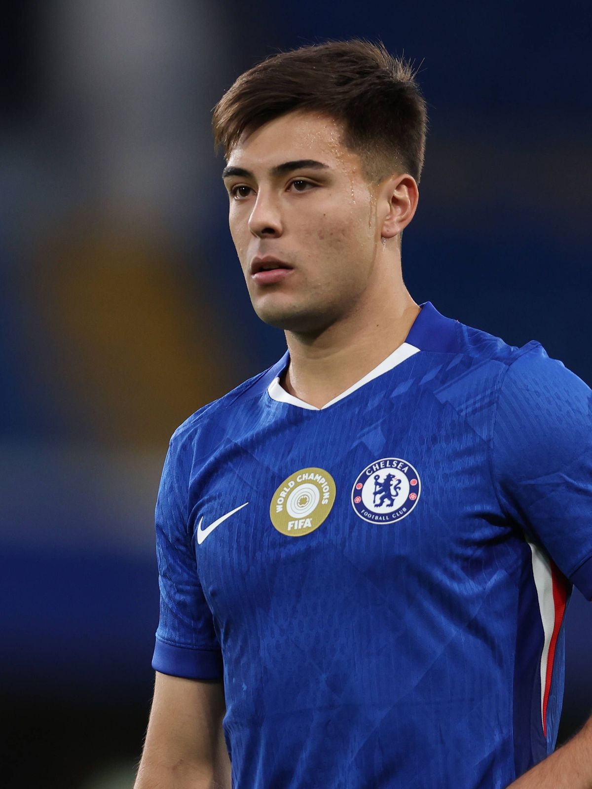 London, England, 8th August 2025. Aaron Anselmino of Chelsea during the Chelsea vs Bayer Leverkusen Pre Season Friendly match at Stamford Bridge, London. Picture credit should read: Paul Terry Spor...