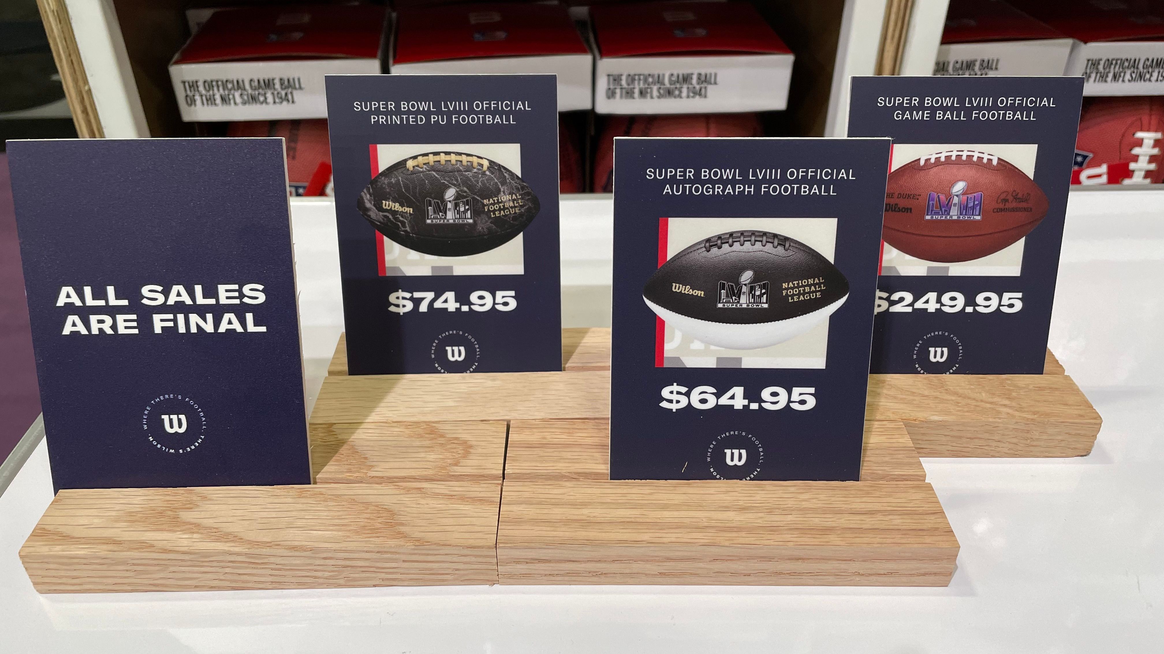 <strong>Verschiedene Bälle im Angebot</strong><br>Die Preise für die verschiedenen Ledereier in der Übersicht.