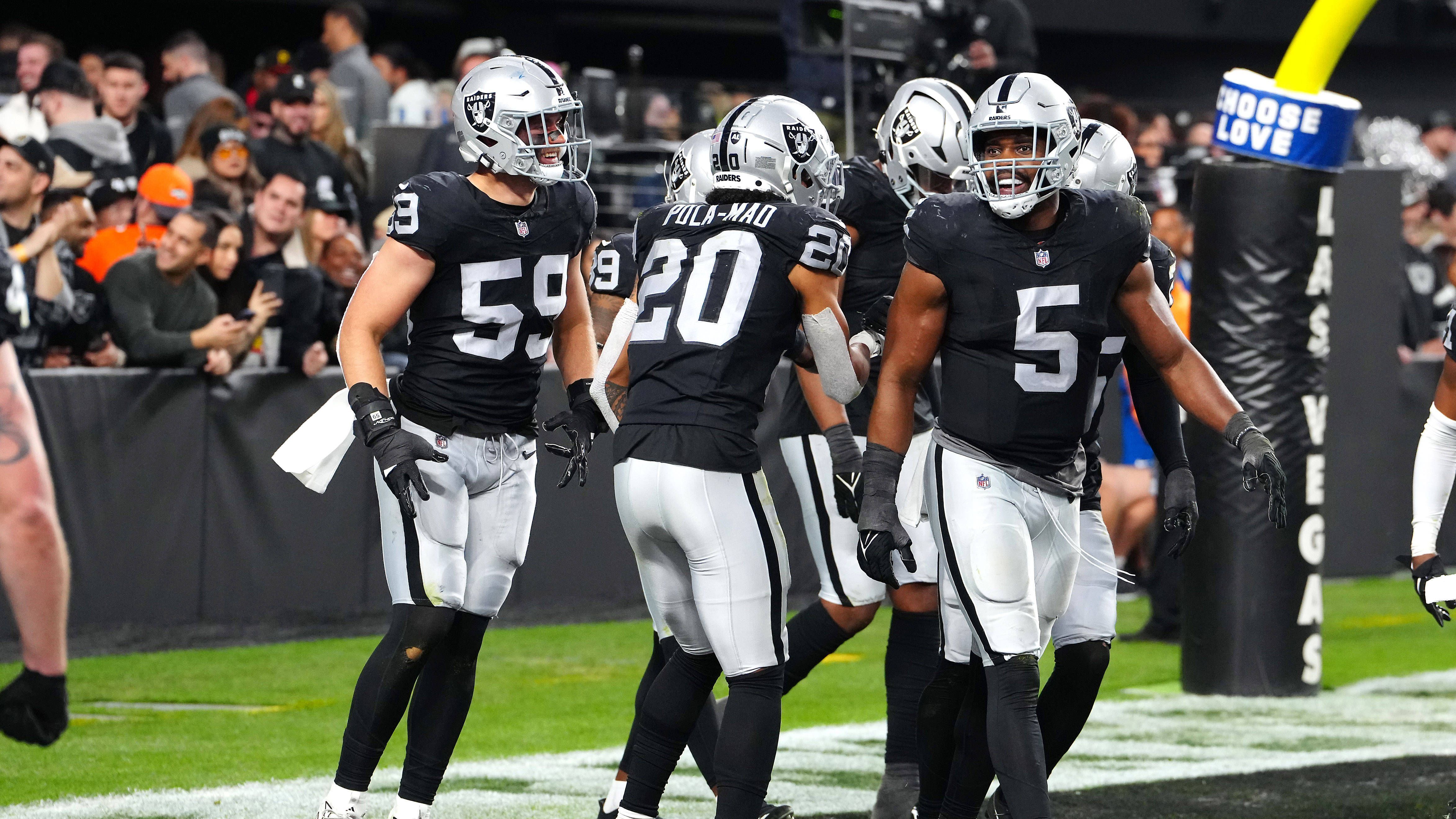 <strong>Las Vegas Raiders</strong><br>Passing Play Percentage: 59.11%<br>Rushing Play Percentage: 40.89%