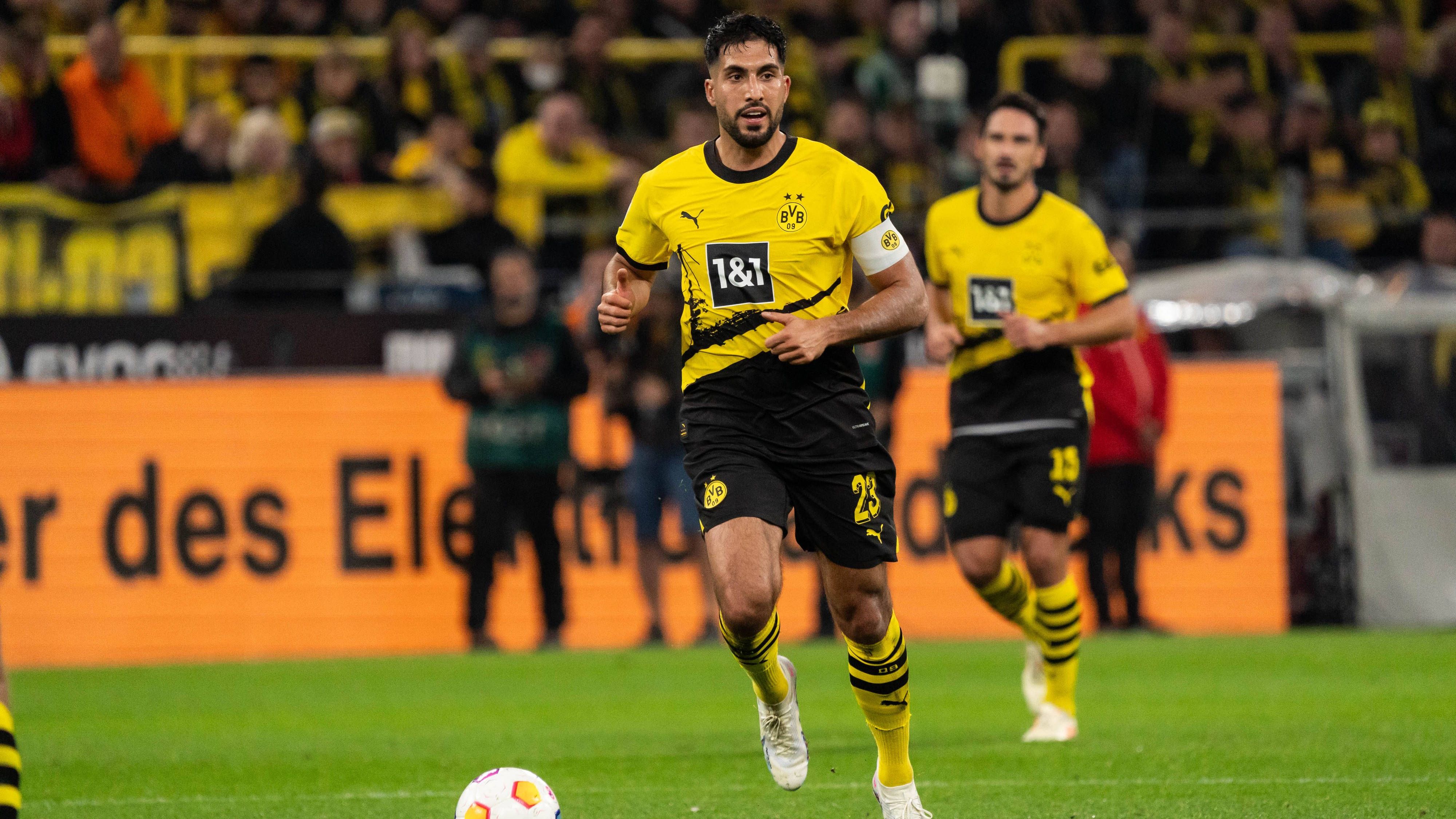 <strong>Emre Can</strong><br>Der zuletzt nicht für das DFB-Team berücksichtigte Dortmunder Kapitän ordnet das Spiel des BVB zumeist sehr gut und hat sein persönliches Highlight mit dem Traumpass in die Tiefe vor dem 1:0 durch Brandt. <strong>ran-Note: 2</strong>