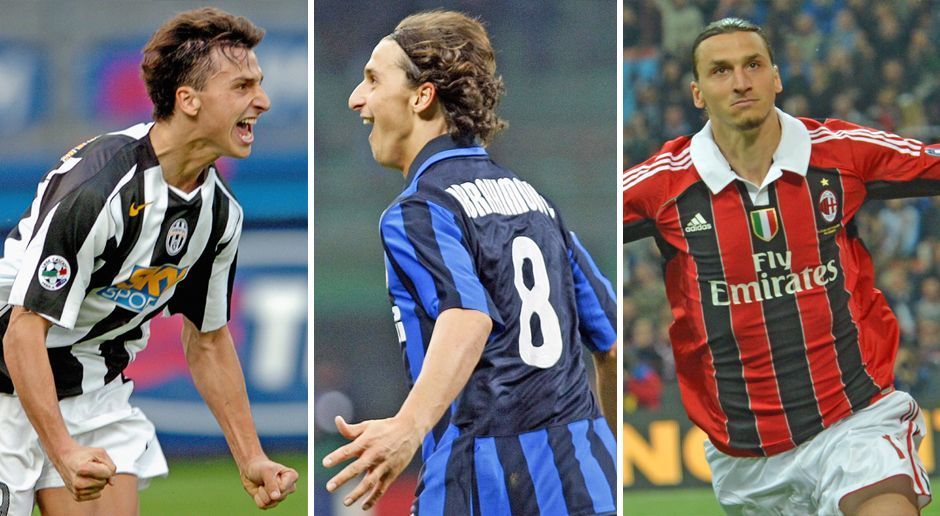 
                <strong>Zlatan Ibrahimovic</strong><br>
                Juventus Turin - 2004-06Inter Mailand - 2006-09AC Mailand - 2010-12
              
