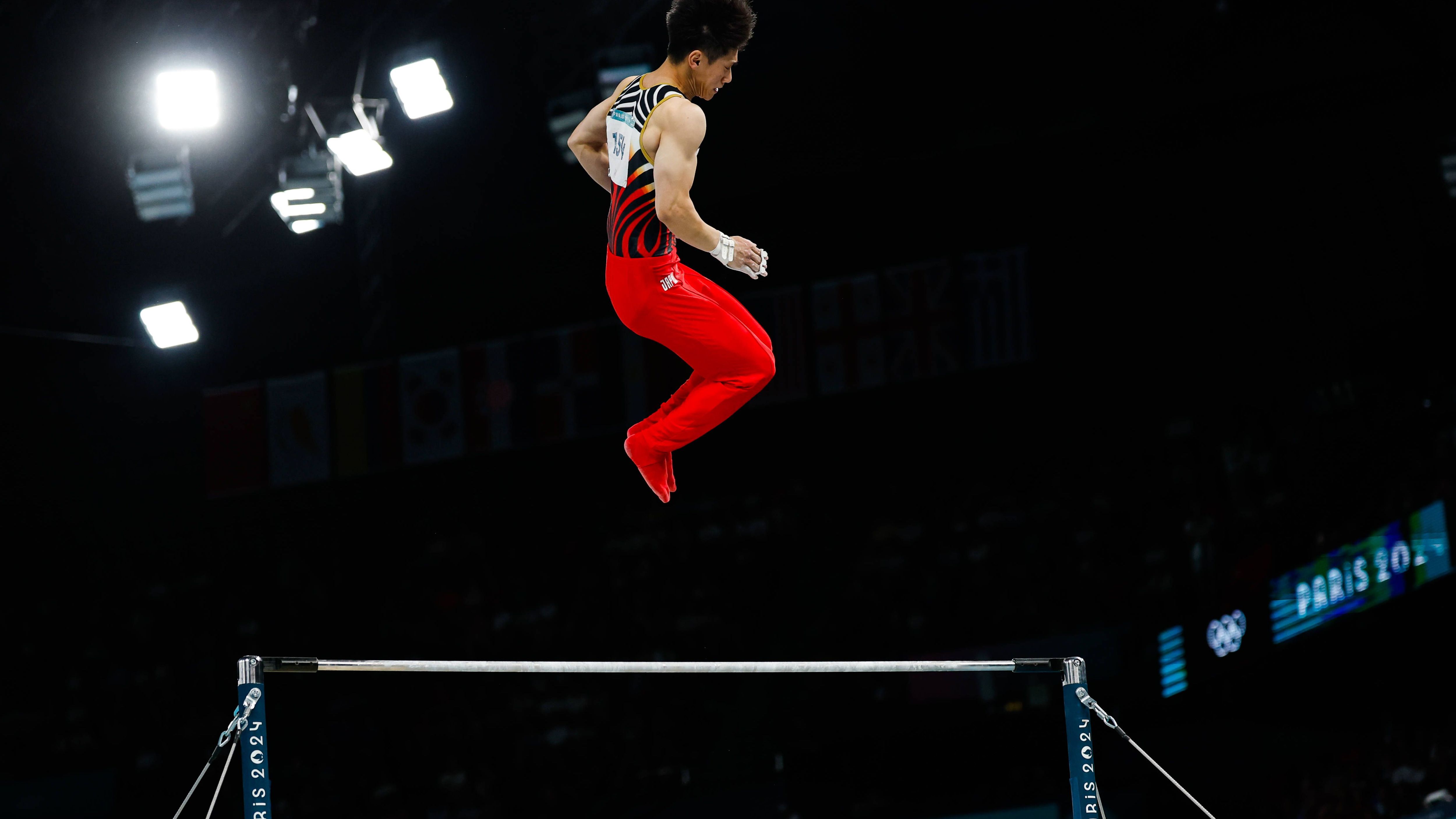 <strong>Olympia 2024: Die besten Bilder des fünften Tages</strong><br>Der Japaner Daiki Hashimoto hebt ab.