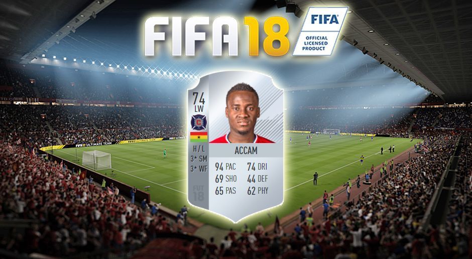 
                <strong>Platz 9: David Accam (Chicago Fire)</strong><br>
                Geschwindigkeit: Gesamt-Stärke: 74
              