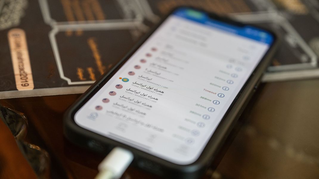 Im Iran lassen sich internationale Apps und Webseiten nur mit VPN abrufen.