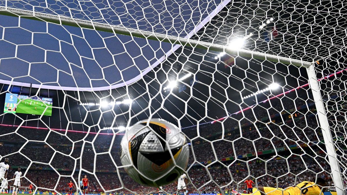 Fußball, UEFA Euro 2024, EM, Spanien - Frankreich, Finalrunde, Halbfinale, München Fußball Arena 471865603