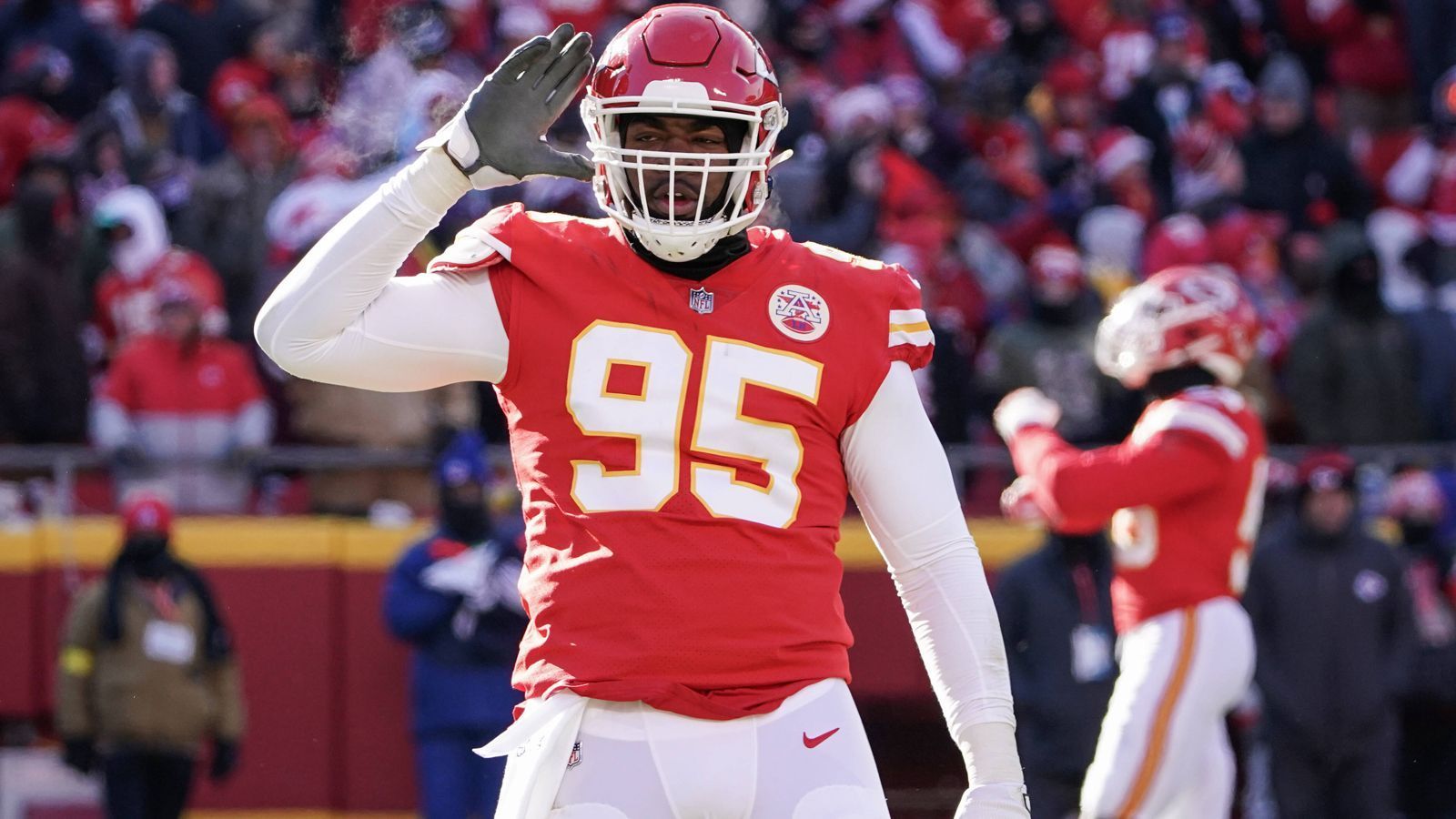 
                <strong>Chris Jones</strong><br>
                Position: Interior LinemanTeam: Kansas City Chiefs
              