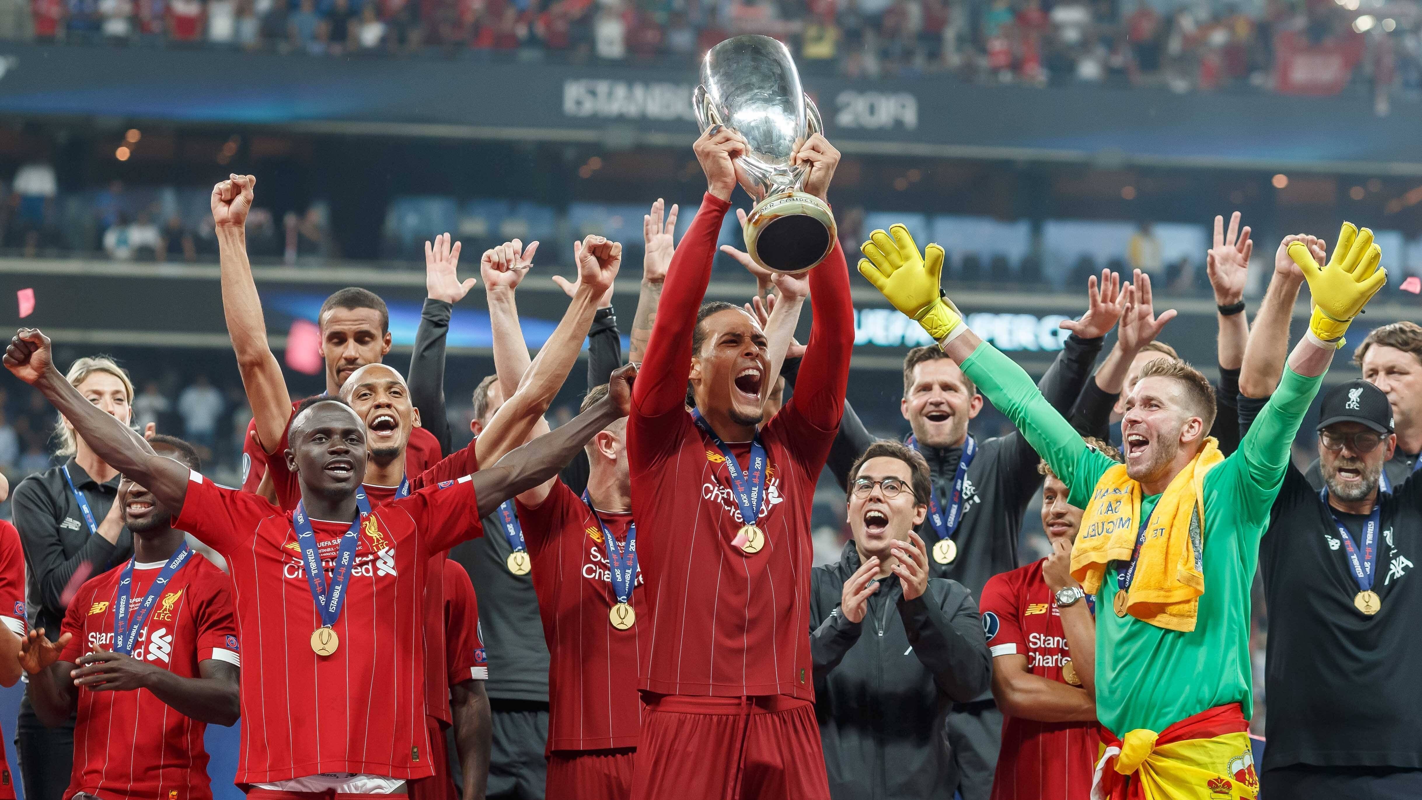 <strong>14. August 2019: Sieg im Uefa-Supercup</strong><br>Auch im Duell mit Europa-League-Sieger FC Chelsea behalten die Reds die Oberhand und schenken Klopp den nächtsten Titel.