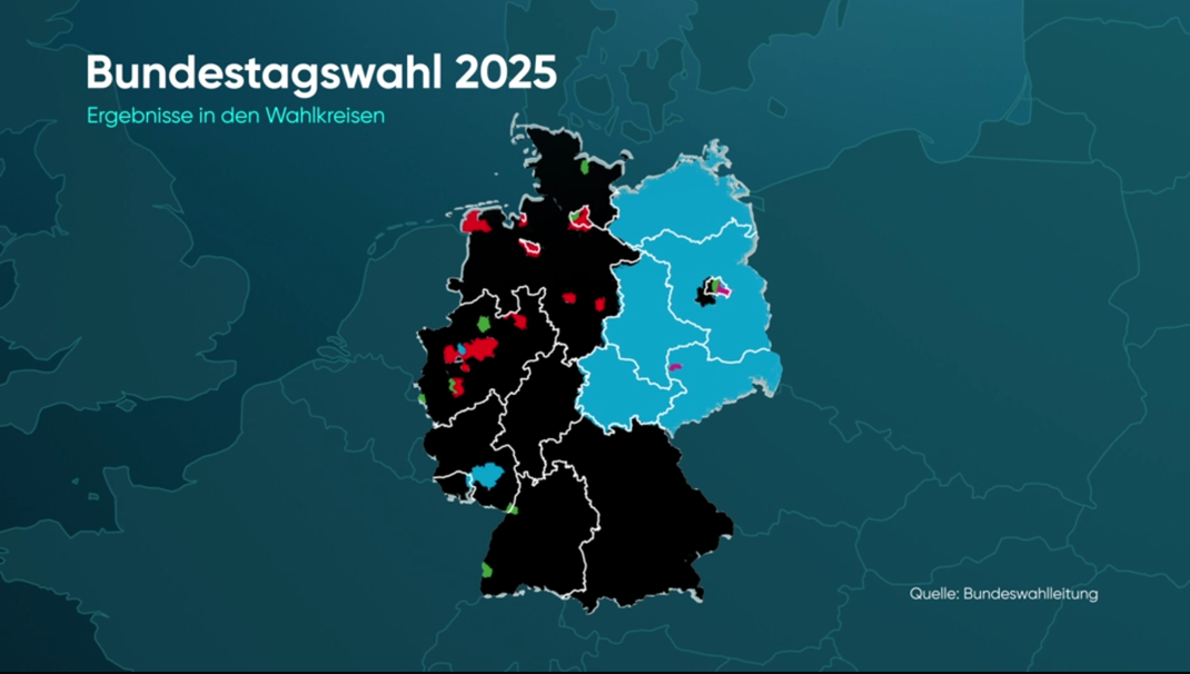 Ergebnisse Bundestagswahl 2025.