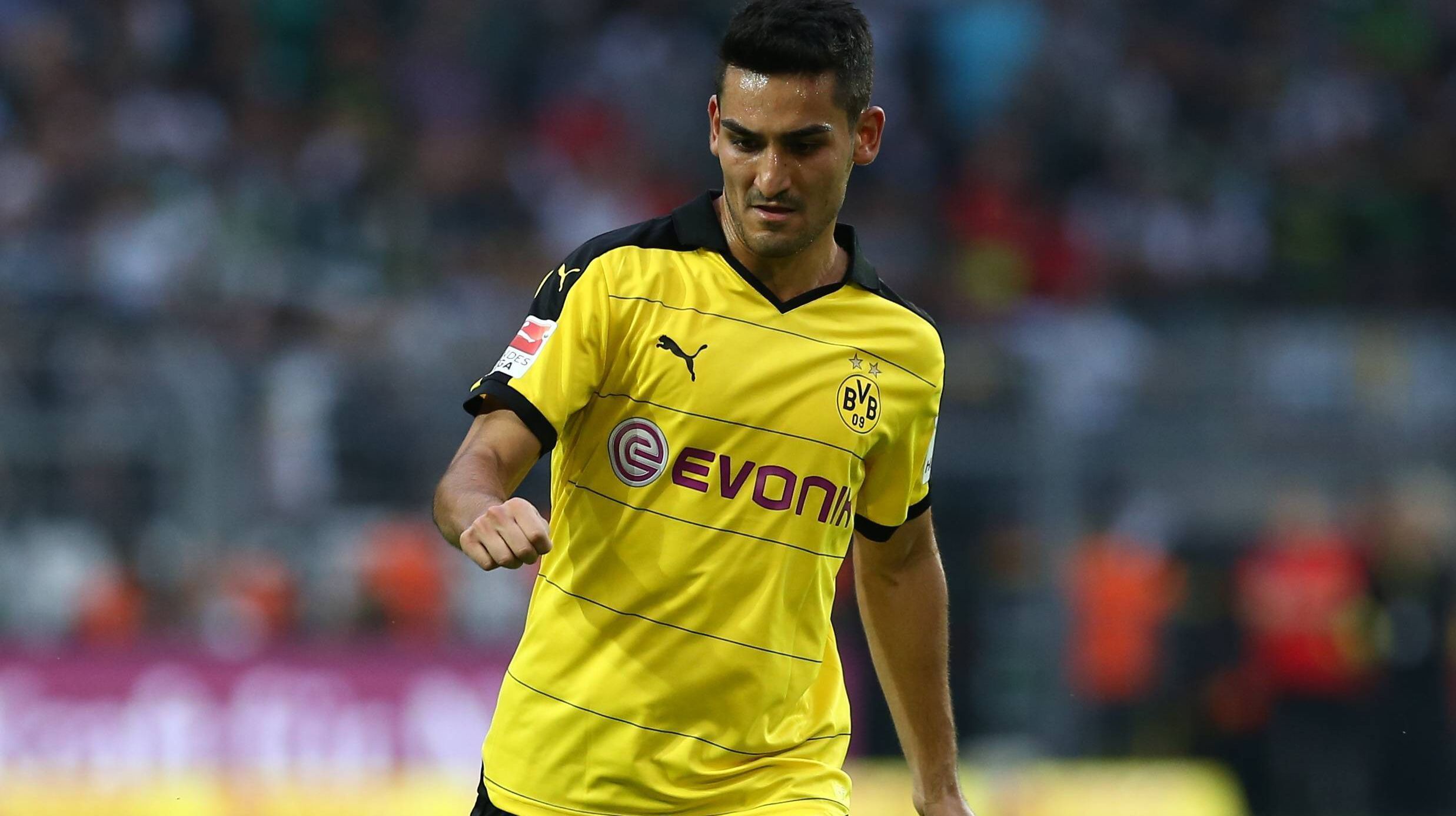 
                <strong>Ilkay Gündogan</strong><br>
                Ilkay Gündogan: Dreh- und Angelpunkt des BVB-Spiels. Der Mittelfeldmotor hatte bei jedem vielversprechenden Angriff seine Füße im Spiel. Erst jagte er die Kugel ansatzlos an die Latte, dann steckte er brillant auf Torschütze Reus durch. Zur Krönung seiner blitzsauberen Leistung vollendete er einen Mkhitaryan-Pass zum 3:1. ran-Note: 1
              