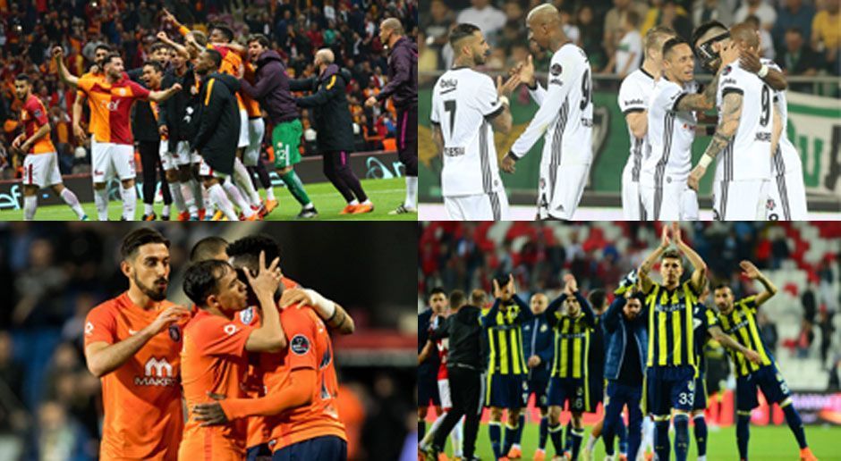 
                <strong>Türkei: 1. Galatasaray (60 Punkte), 2. Basaksehir (59 Punkte), 3. Besiktas (59 Punkte), 4. Fenerbahce (57 Punkte)</strong><br>
                Den spannendsten Titelkampf in Europas Ligen hat die türkische SüperLig zu bieten, auch wenn bereits feststeht, dass der Meister aus Istanbul kommen wird. Spitzenreiter Galatasaray hat bei fünf ausstehenden Spielen lediglich ein Pünktchen Vorsprung vor Basaksehir und Besiktas. Auch Fenerbahce ist mit drei Zählern Rückstand noch mittendrin. Besonders spannend wird es am 31. Spieltag, wenn "Gala" im heimischen Stadion gegen den amtierenden Meister Besiktas spielt. Sollte Besiktas das direkte Aufeinandertreffen gewinnen, könnte Basaksehir neuer Tabellenführer werden, da Basaksehir den direkten Vergleich gegen Besiktas bereits gewonnen hat. In der SüperLig ist der direkte Vergleich der erste Faktor, der bei Punktgleichheit herangezogen wird.
              