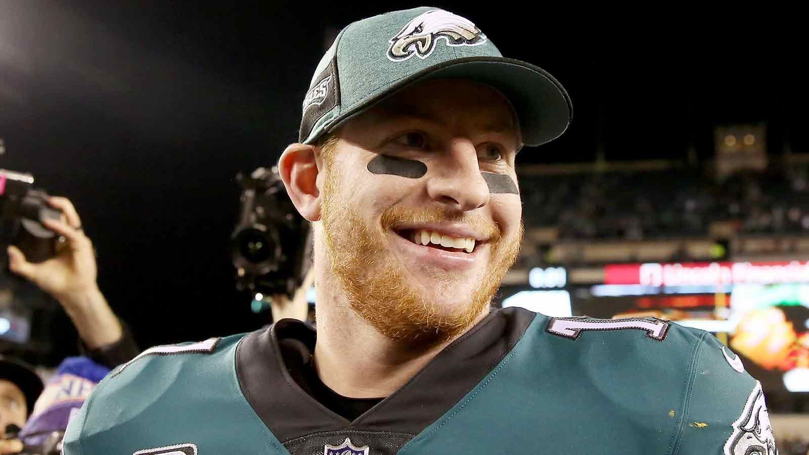 
                <strong>Philadelphia Eagles (Carson Wentz)</strong><br>
                7.182.683 Dollar für zwei Quarterbacks
              