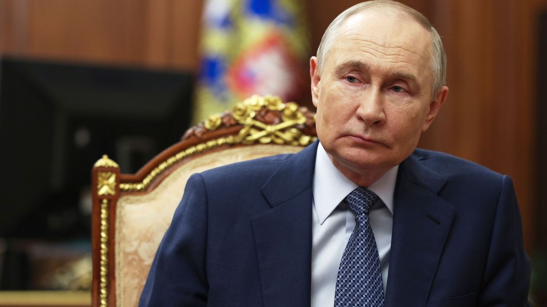 Russlands Machthaber Wladimir Putin während eines Treffens im Kreml.