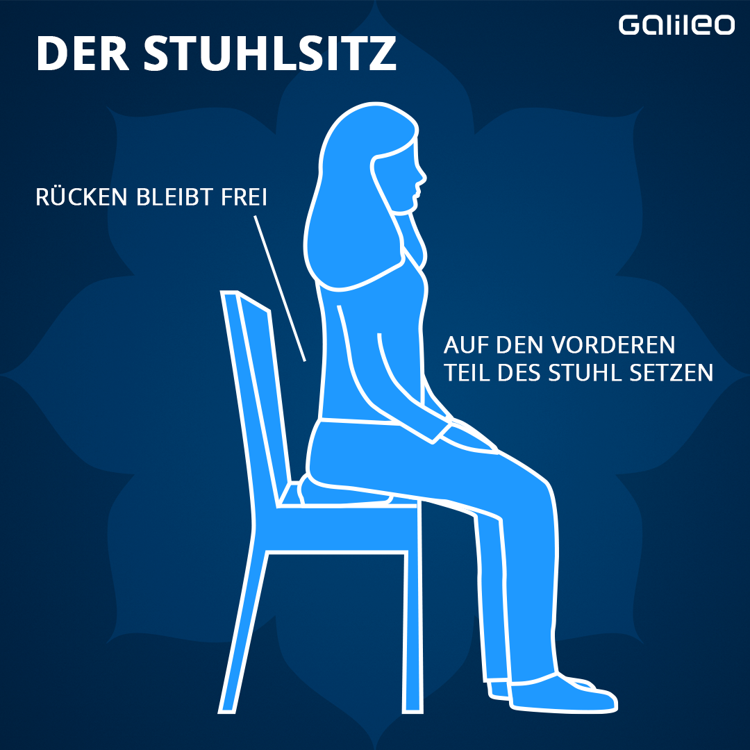 Die Sitzhaltungen eignen sich gut für eine Meditation.