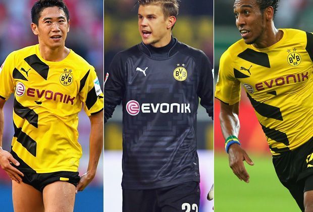 
                <strong>BVB: Kagawa (Japan), Langerak (Australien), Aubameyang (Gabun)</strong><br>
                Der BVB steckt mitten im Abstiegskampf im größten Dilemma. Während die BVB-Stars Shinji Kagawa und Mitchell Langerak zum Asien-Cup nach Australien reisen, bereitet sich Pierre-Emerick Aubermeyang mit Gabun auf den Auftakt gegen Burkina Faso vor. 
              