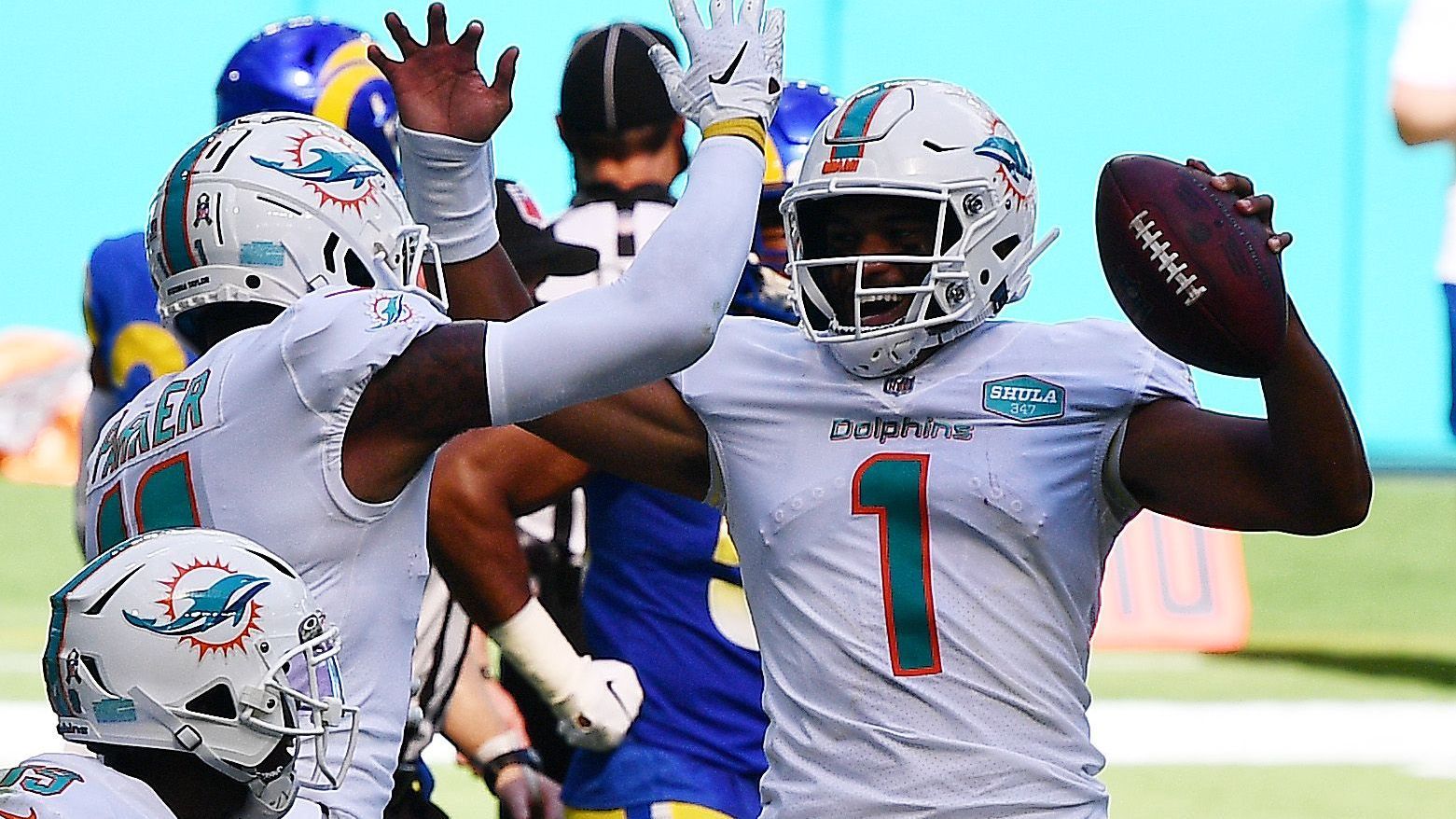 <strong>Platz 17: Tua Tagovailoa (Miami Dolphins)</strong><br>Erster NFL-Start: Week 8, 2020 vs. Los Angeles Rams<br>Statistiken: 12/22, 93 Yards, 1 TD, 0 INT<br>QBR: 80,3