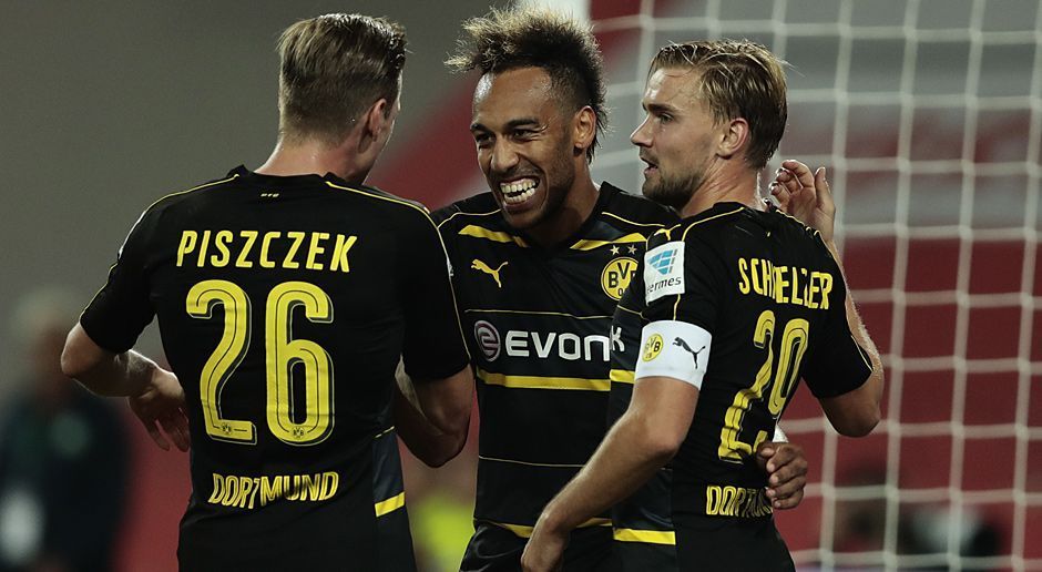 
                <strong>Dortmund schlägt Wolfsburg</strong><br>
                6:0 in der Champions League in Warschau, 6:0 gegen Darmstadt 98 und nun 5:1 beim VfL Wolfsburg: Borussia Dortmund ballert sich weiter munter durch die englischen Wochen. Überragend gegen die "Wölfe": Torhüter Roman Bürki und Doppel-Torschütze Pierre-Emerick Aubameyang.
              