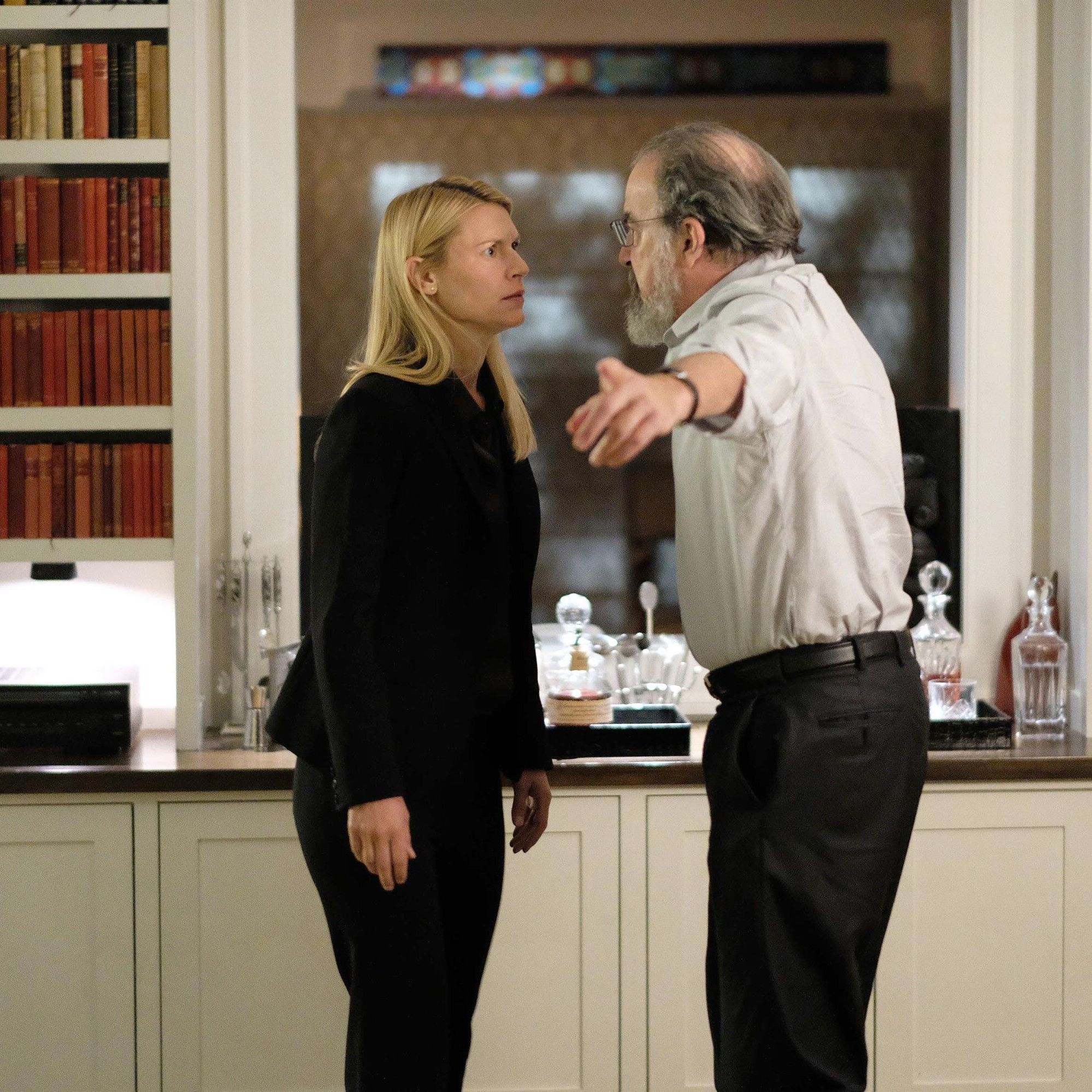 In der Thriller-Serie geraten Carrie (Claire Danes) und Saul (Mandy Patinkin) öfter aneinander.