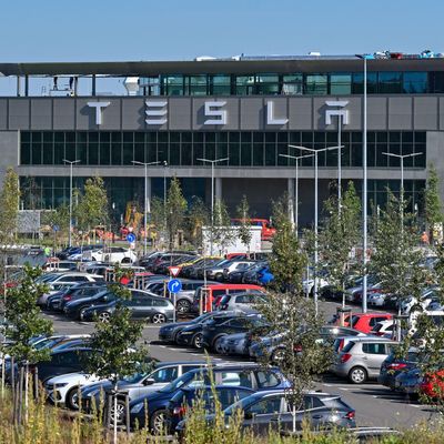 Die Tesla Gigafactory Berlin-Brandenburg. 