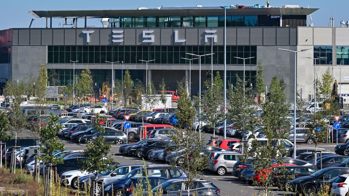 Die Tesla Gigafactory Berlin-Brandenburg. 