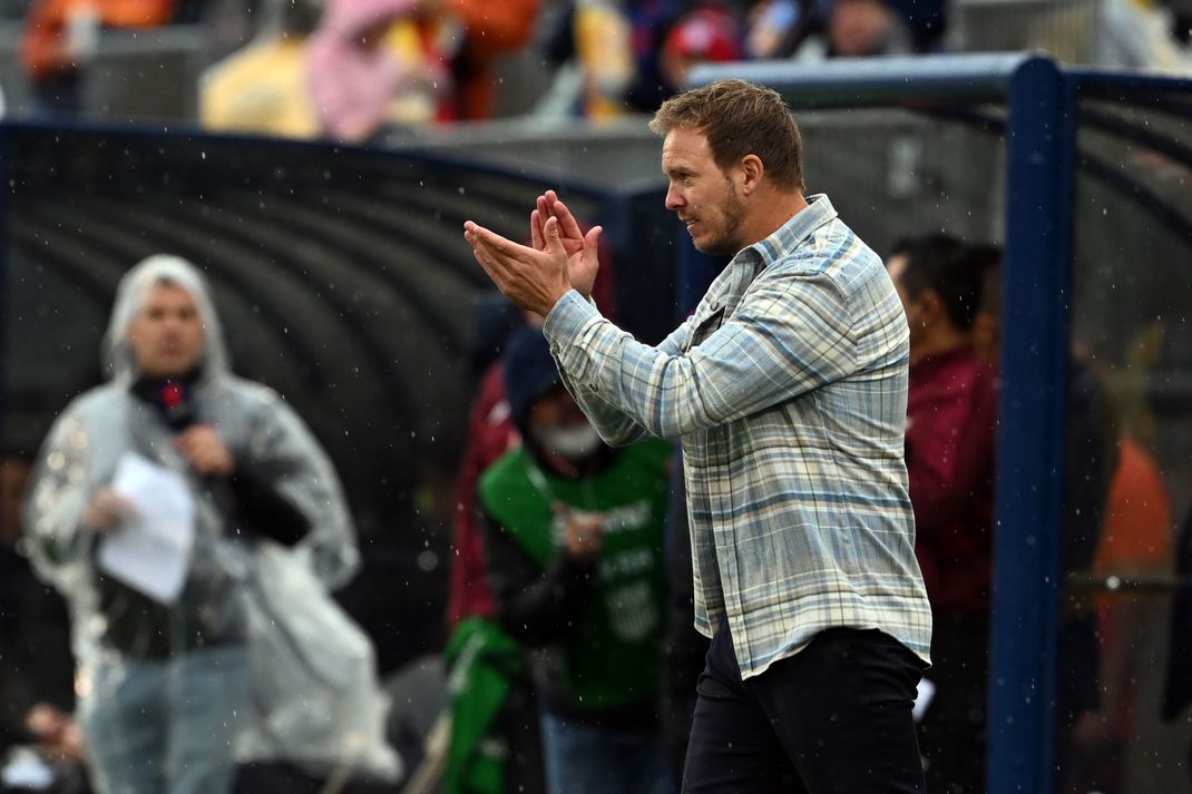 Deutschlands Bundestrainer Julian Nagelsmann ist happy über einen tollen Auftakt.