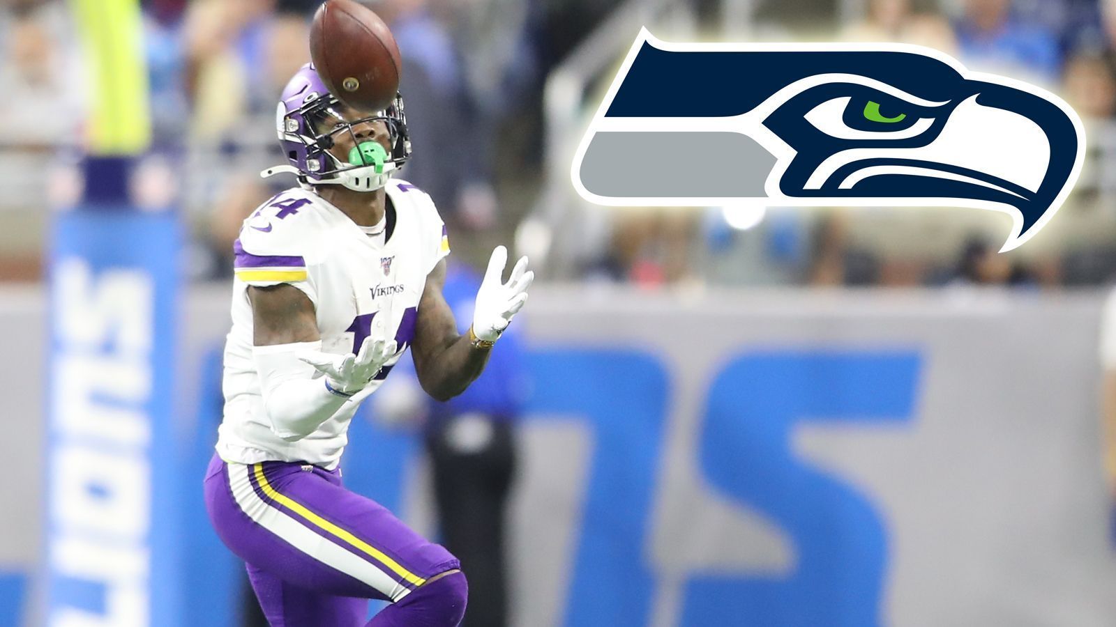 
                <strong>Stefon Diggs zu den Seattle Seahawks</strong><br>
                Zwar sind die Gerüchte wieder etwas abgekühlt nach seinem Drei-Touchdown-Spiel gegen die Eagles, aber so ganz zufrieden ist er ja bei den Vikings nicht. Ein schwächeres Spiel von Kirk Cousins, in dem er Diggs nicht bedient, und es geht wieder rund. Bei den Seahawks würde er die Offensive noch unberechenbarer machen - und wir denken ja auch an die vielen Seahawks-Fans in Deutschland. Für die wäre das natürlich auch ein Fest
              