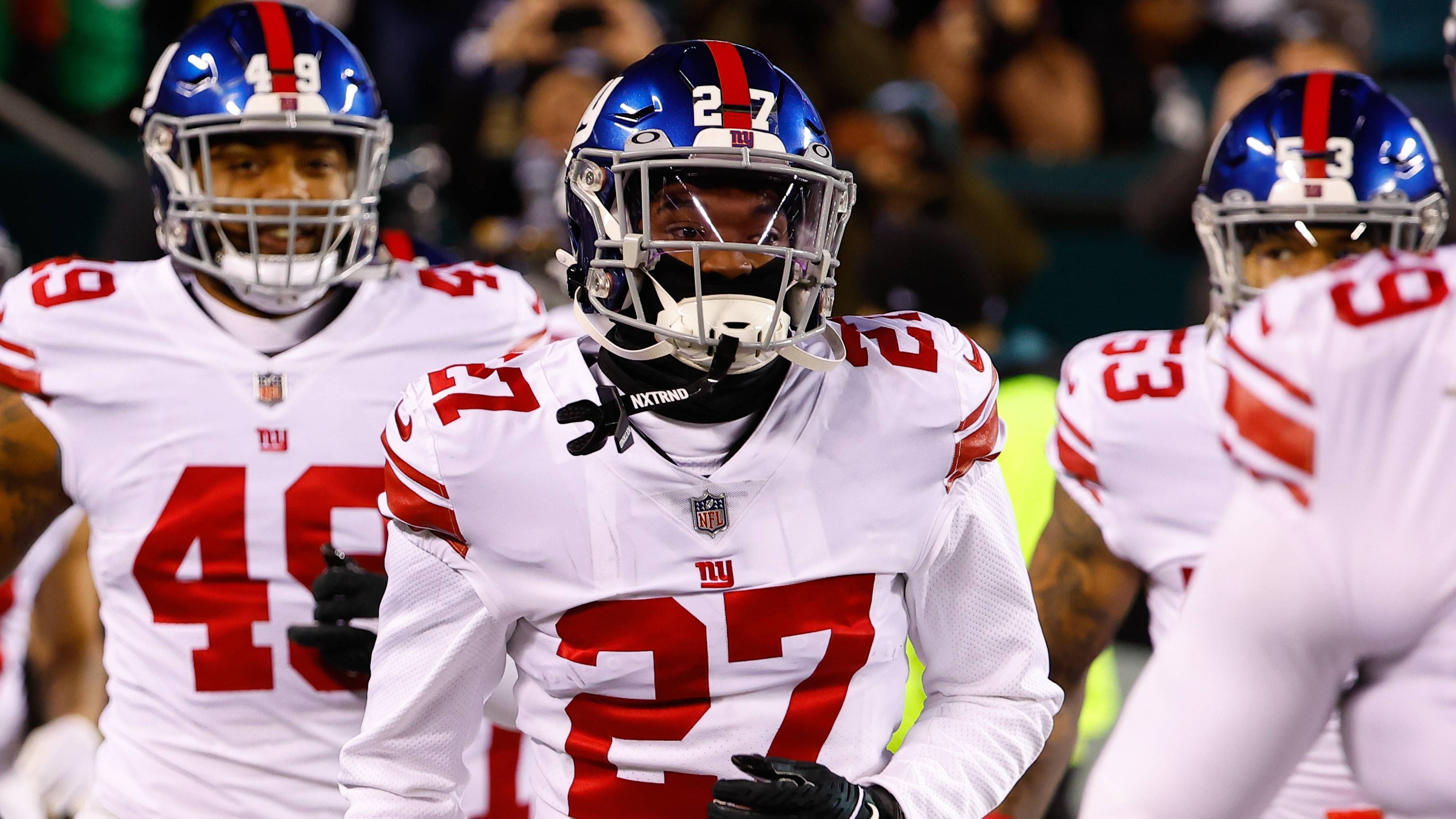 <strong>Platz 31: New York Giants - 19,6 Millionen US-Dollar</strong><br>Anzahl der Spieler: 12<br>Top-Verdiener: Jason Pinnock (FS) - 3,1 Millionen US-Dollar<br>Durchschnitts-Cap-Space pro Spieler: 1,6 Millionen US-Dollar<br>Prozentualer Anteil der&nbsp;Secondary am Cap Space: 7,53%