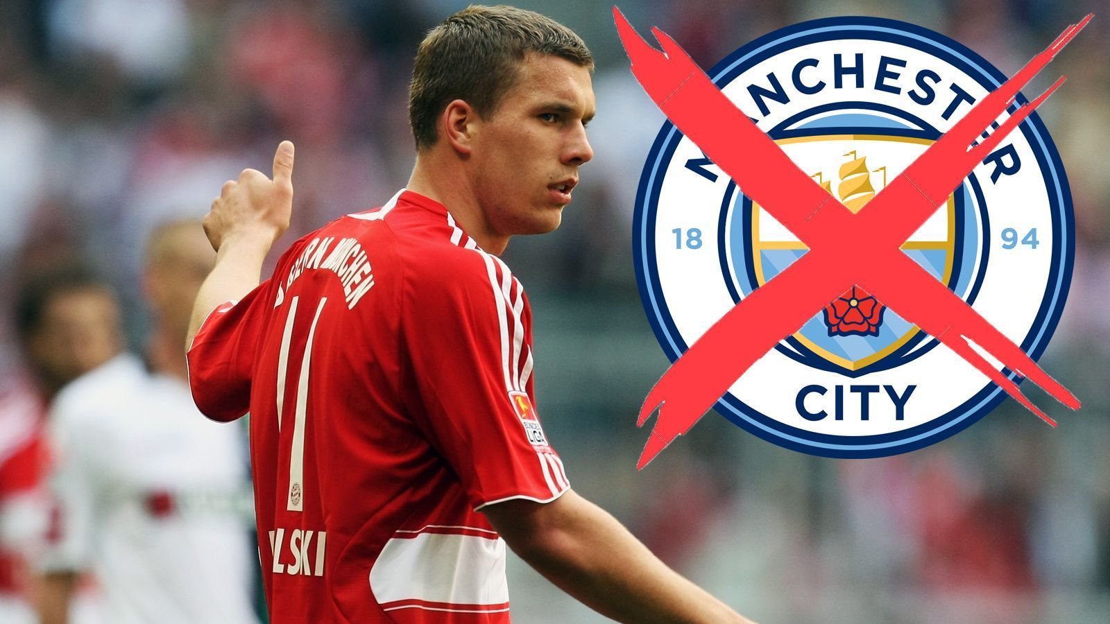 <strong>Lukas Podolski (Manchester City)</strong><br>Lukas Podolski hat während seiner Zeit beim FC Bayern München einen Wechsel zu Manchester City ausgeschlagen. "Ich habe mich in München mal mit Manchester City getroffen." Konkret ging es um die Saison 2007/08. "Damals war Sven Göran Eriksson der Trainer und wir haben Gespräche geführt. Ich habe mich vom Kopf her entschieden, dass ich wieder zurück nach Köln möchte."