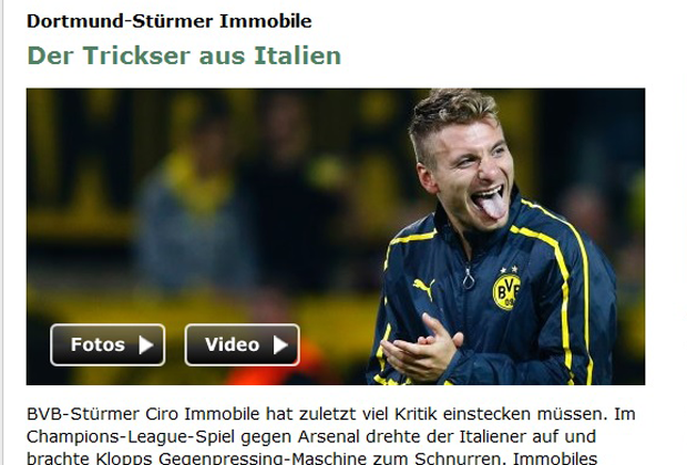 
                <strong>Spiegel</strong><br>
                Spiegel Online konzentriert sich auf Matchwinner Ciro Immobile, der zuletzt viel Kritik hatte einstecken müssen.
              