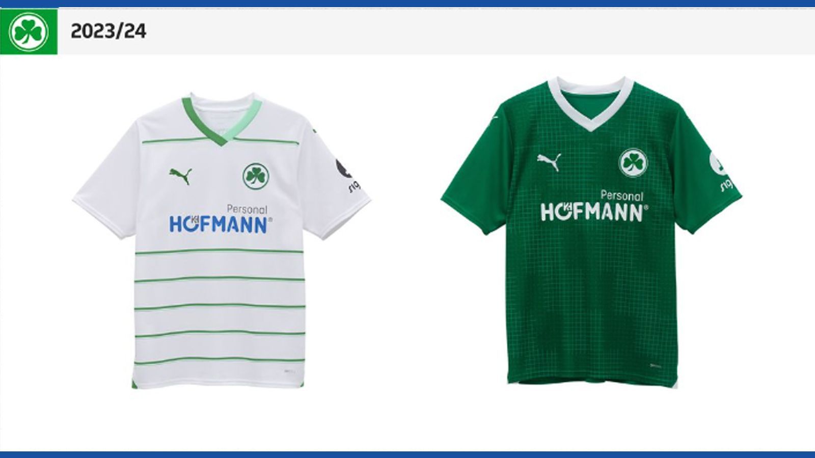 <strong>Platz 16 - SpVgg Greuther Fürth</strong><br>Abgesehen davon, dass wir das Auswärtstrikot als Heimtrikot genommen hätten, ist das Design der Kleeblätter gar nicht so mies - wirkt durch den extra eingefügten Abstand rund um den Sponsorendruck aber etwas unharmonisch. Der doppelfarbige V-Ausschnitt hat uns auch nicht abgeholt.