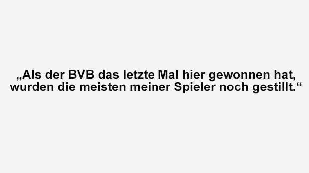 
                <strong>Kloppos beste Sprüche</strong><br>
                Jürgen Klopp nach dem ersten Sieg des BVB seit 19 Jahren beim FC Bayern im März 2011.
              