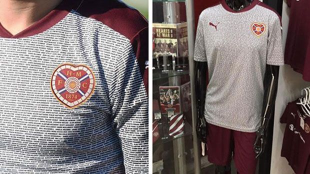 
                <strong>Heart of Midlothian</strong><br>
                Der schottische Klub Heart of Midlothian kann in dieser Saison auf ein ganz besonderes Ausweichtrikot zurückgreifen: Das neue "Hearts"-Trikot ist all den Fans gewidmet, die mit einer Spende von 165 Euro den Klub vor der Pleite bewahrt haben. Als Dank dafür können alle Spender ihren Namen auf dem Jersey finden.
              