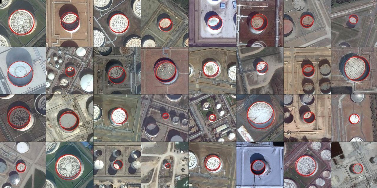 Wenn Satelliten jeden Tag zur gleichen Zeit über Öltanks fliegen, können sie am Schatten über den Tankdeckeln erkennen, wie viel Öl sie enthalten. So lassen sich die Ölvorräte ganzer Länder berechnen!