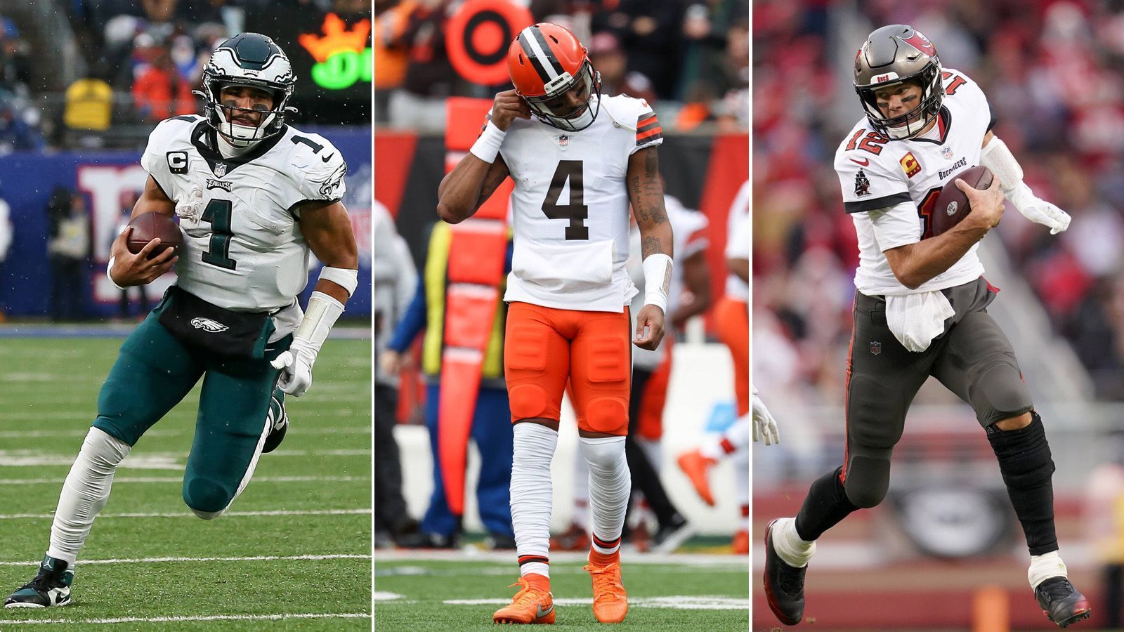 
                <strong>Gewinner und Verlierer in Woche 14</strong><br>
                Jalen Hurts spielt immer mehr wie ein MVP-Kandidat, Brock Purdy wird zu "Mr Relevant", während andere Quarterbacks heftig in die Kritik geraten. ran präsentiert euch jeweils fünf Gewinner und Verlierer aus Woche 14.
              