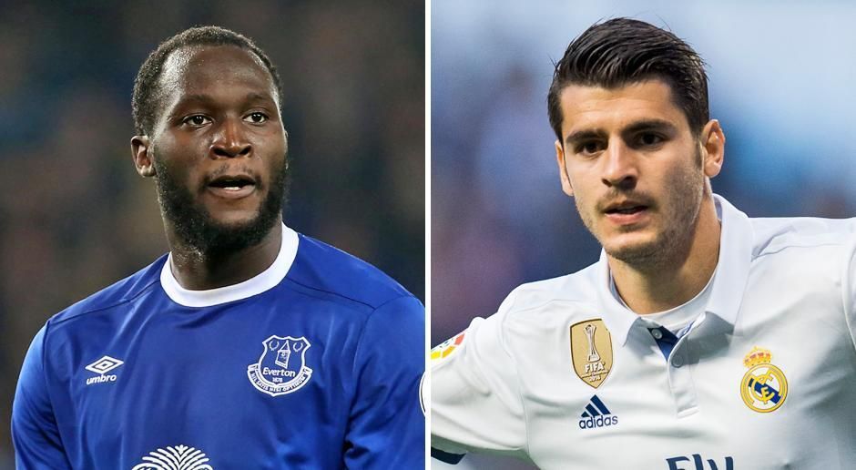 
                <strong>Romelu Lukaku und Alvaro Morata</strong><br>
                Für die "Red Devils" sind angeblich wieder Romelu Lukaku (li.) und Alvaro Morata zwei interessante Alternativen. Lukaku steht derzeit beim FC Everton unter Vertrag - der Premier-League-Klub fordert offenbar eine Ablöse von über 100 Millionen Euro! Fällt der Griezmann-Deal weg, könnte sich United den Transfer leisten. Real-Stürmer Alvaro Morata wäre die "preiswertere" Variante, für den Spanier könnte eine Ablöse in Höhe von rund 75 Millionen Euro fällig werden. (Quelle: Times, AS)
              