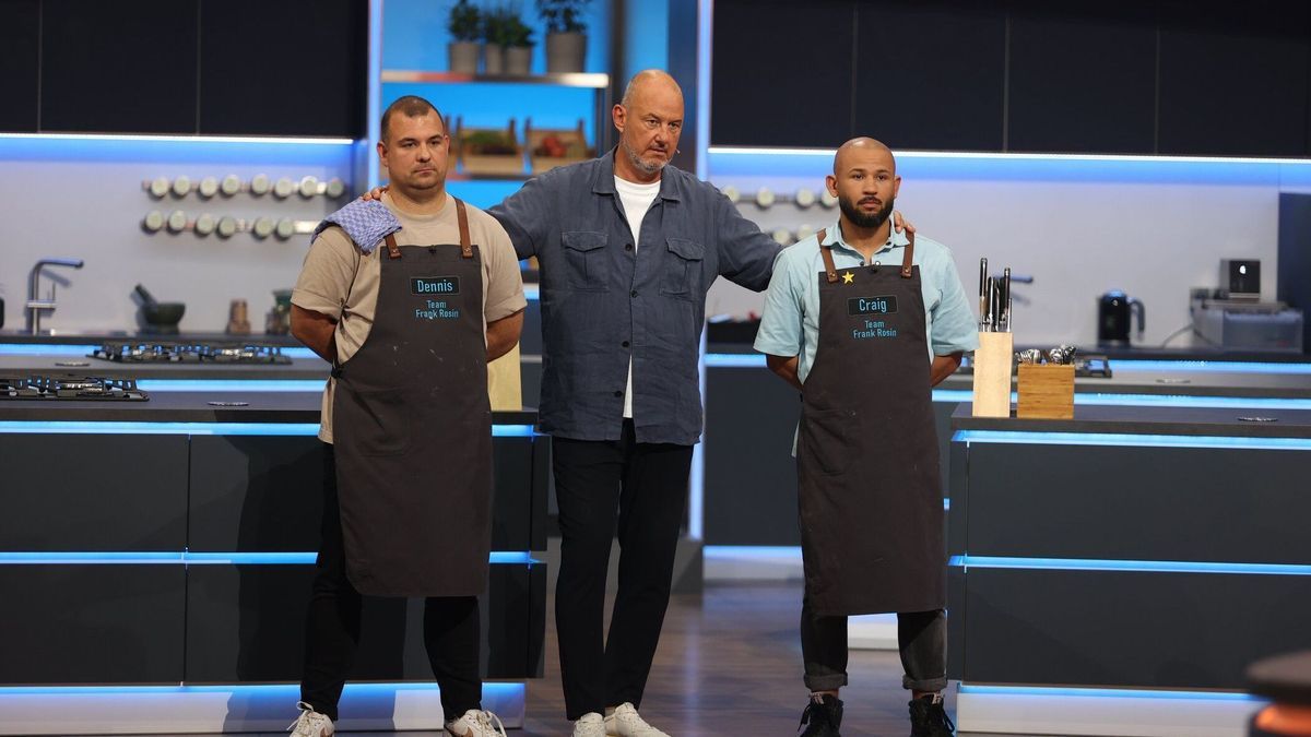 Frank Rosin mit Dennis und Craig in "The Taste" 2024 in Folge 5 kurz vor der Entscheidung