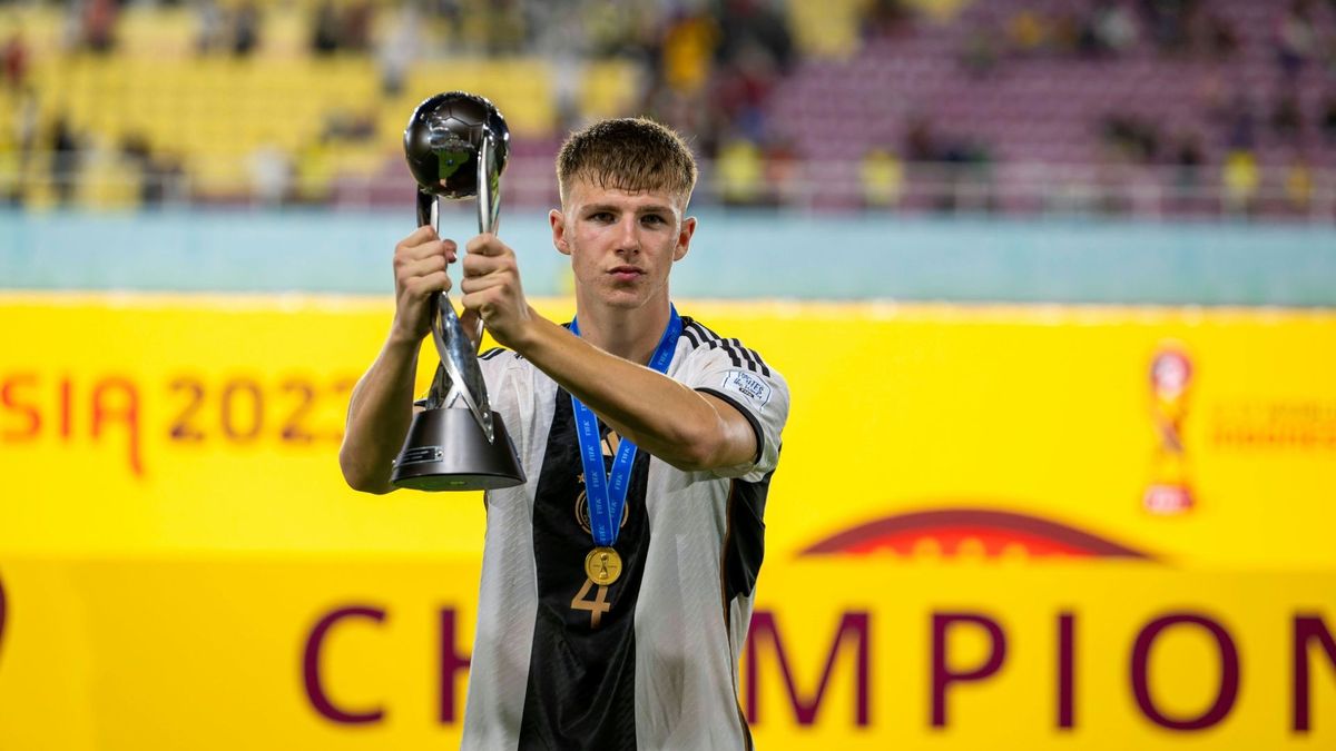 Jeltsch gewann 2023 mit der U17 den WM-Titel