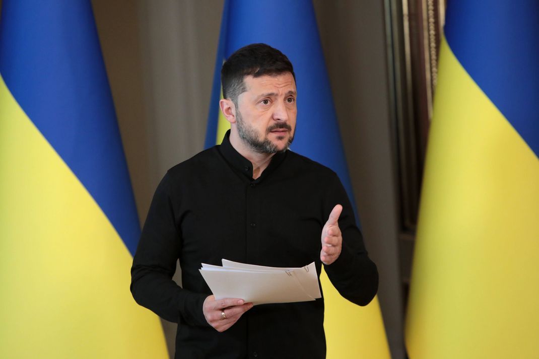 Der ukrainische Präsident wird sich auf dem Gipfeltreffen der Europäischen Politischen Gemeinschaft über die Verhandlungen mit Russland äußern. (Archivbild)