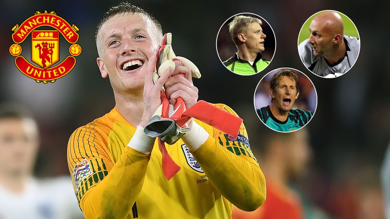 
                <strong>Torhüter bei Manchester United</strong><br>
                Nationaltorhüter Jordan Pickford (li.) wird laut "Daily Mail" mit Rekordmeister Manchester United in Verbindung gebracht. Damit könnte der aktuelle Everton-Profi der erste englische United-Keeper werden seit … Ja, seit wann eigentlich? ran.de gibt die Antwort.
              