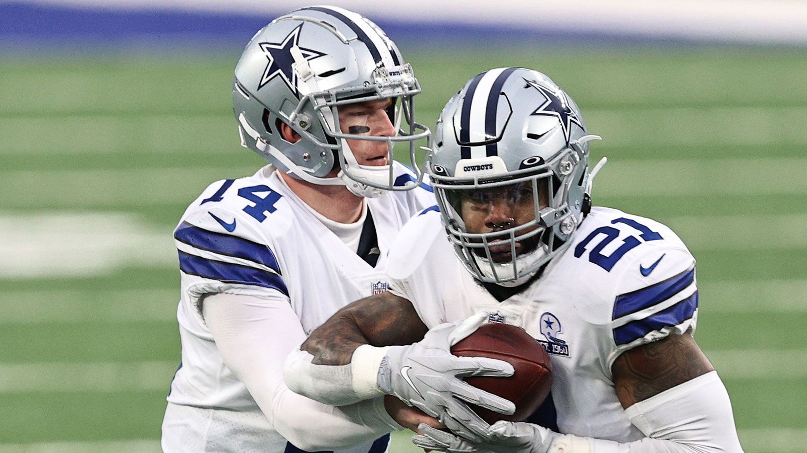 
                <strong>Dallas Cowboys (6-10 zum Zeitpunkt des Ausscheidens)</strong><br>
                Für die Dallas Cowboys war der Traum bereits durch die 19:23-Pleite bei den New York Giants beendet. Immerhin blieb "America's Team" überhaupt so lange im Rennen, obwohl mit Dak Prescott der Starting Quarterback früh in der Saison verletzt wegbrach. Dennoch ist auch hier klar: In einer anderen Division hätten die Texaner mit den Playoffs nicht viel am Hut gehabt.
              