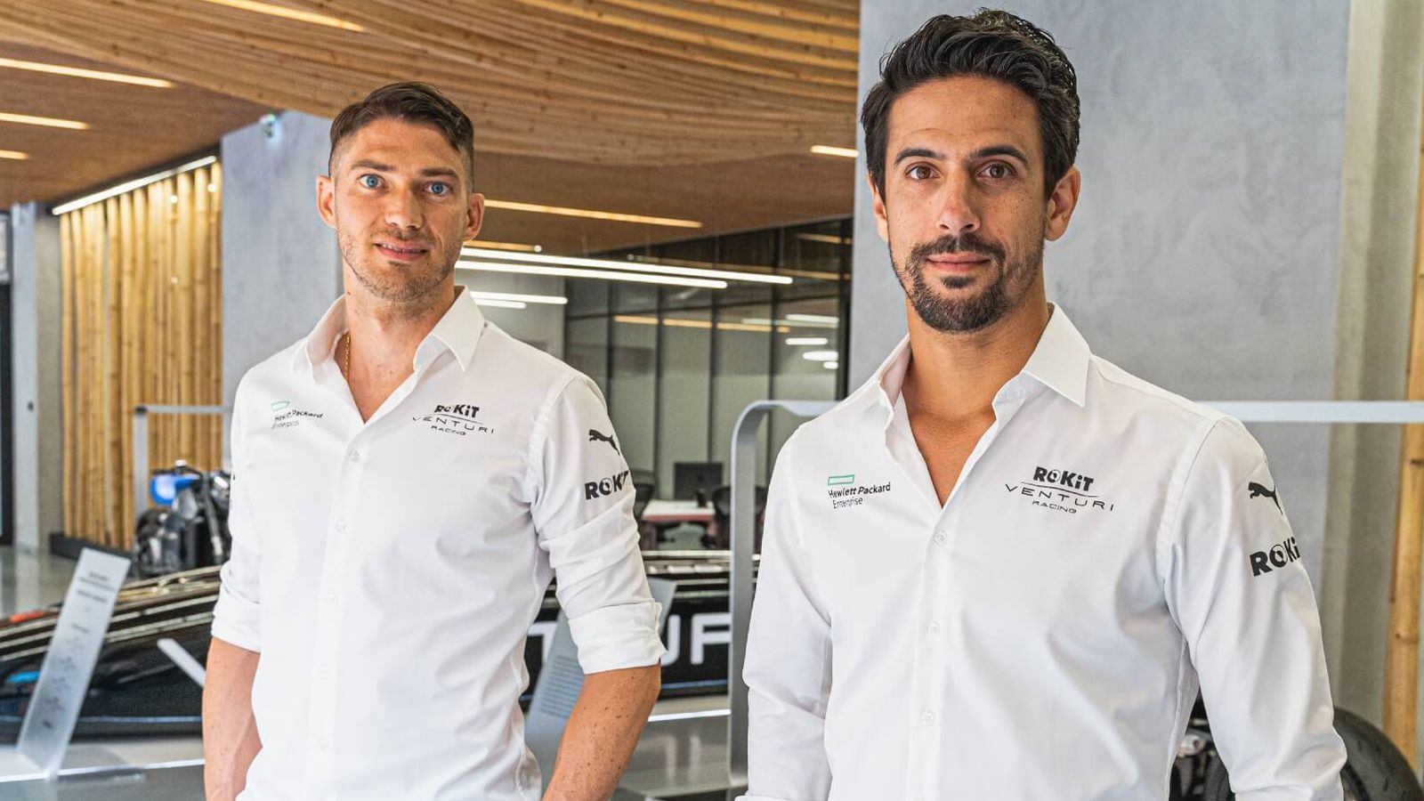 
                <strong>ROKiT Venturi Racing</strong><br>
                Edoardo Mortara (l.) und Lucas di Grassi
              