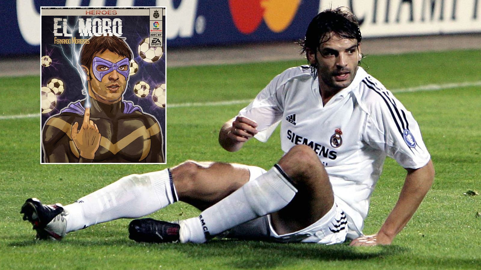 
                <strong>Fernando Morientes</strong><br>
                &#x2022; Gesamtstärke: 89 - <br>&#x2022; Nationalität: Spanien - <br>&#x2022; Position: Mittelstürmer - <br>&#x2022; Vereine als Aktiver: Real Madrid, FC Liverpool, FC Valencia, AS Monaco, Olympique Marseille<br>
              