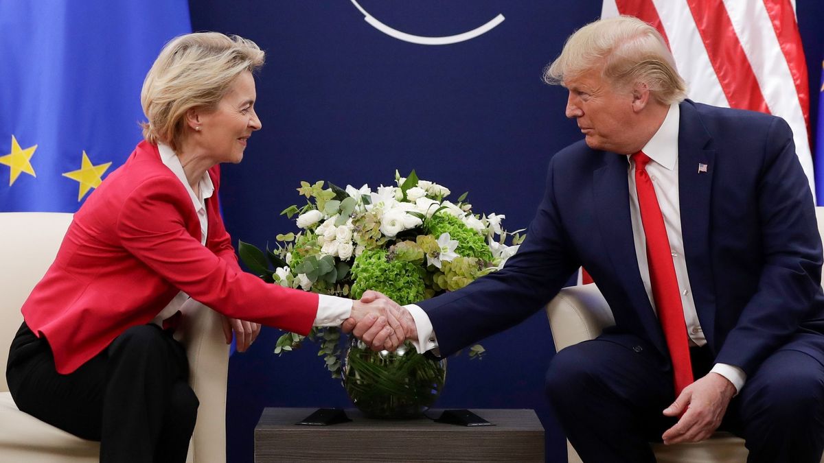 Von der Leyen und Trump 