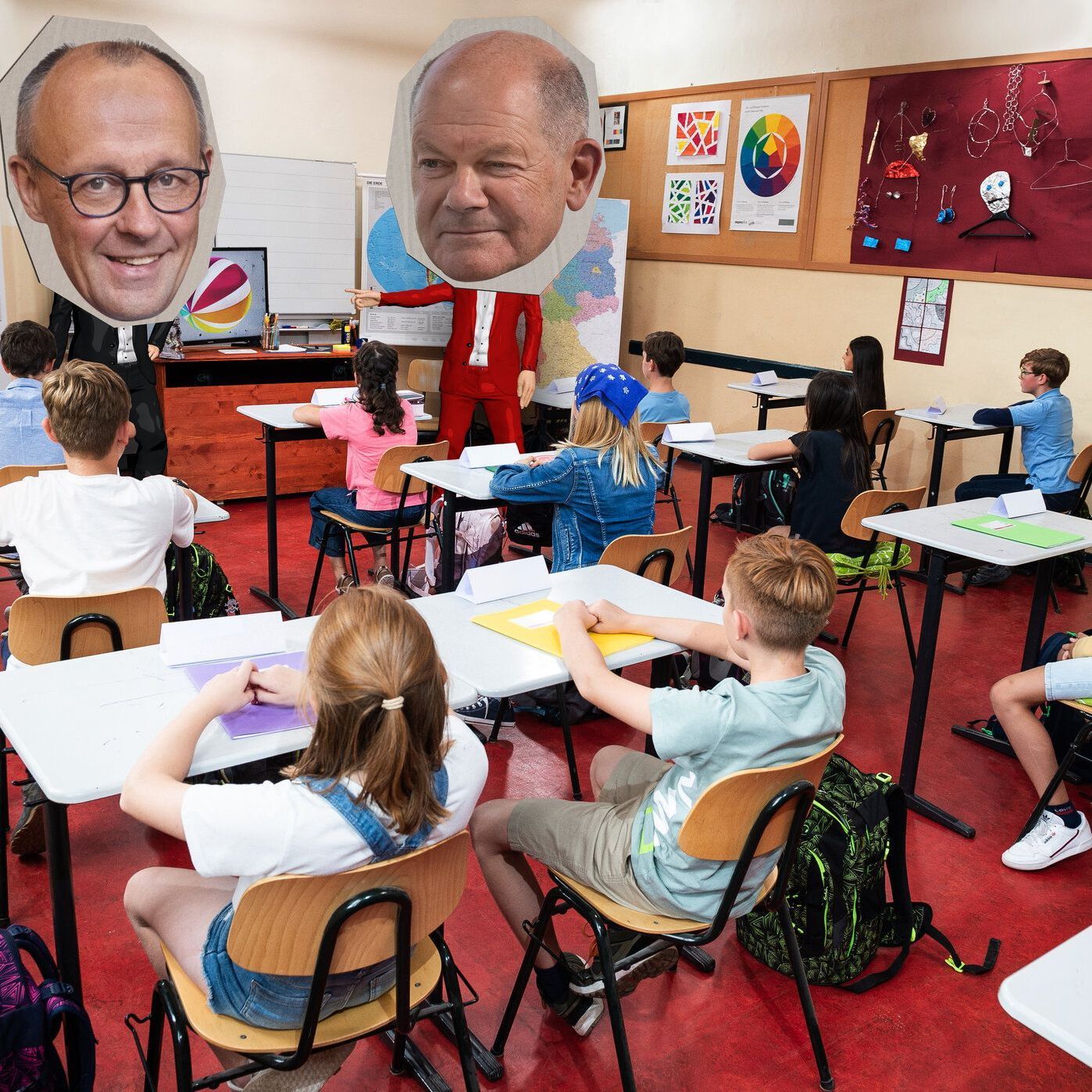 Erfahre hier, wie Scholz und Merz auf die Fragen reagieren