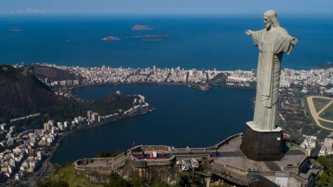Die Christus Statue in Rio de Janeiro.