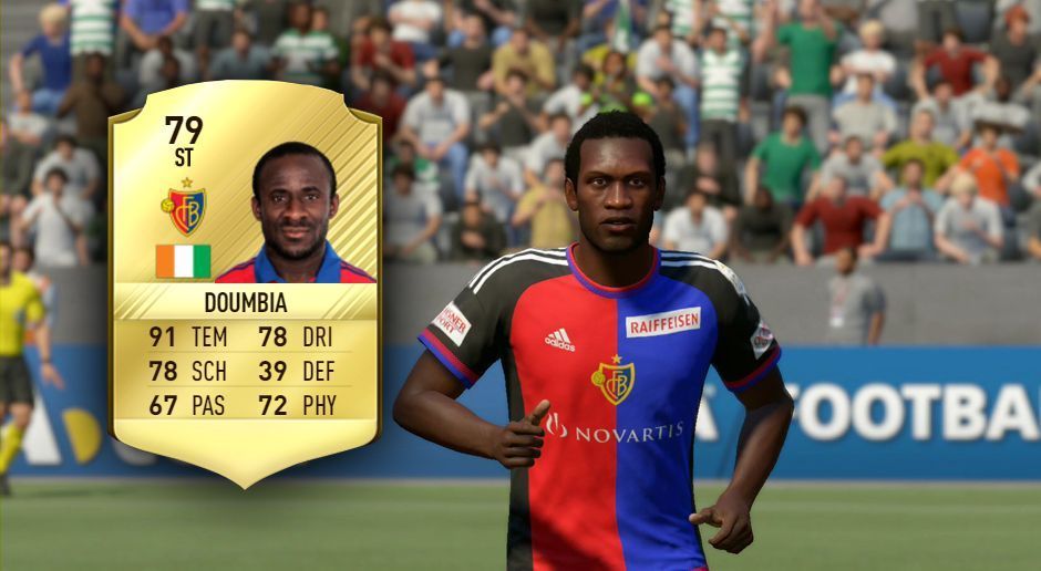 
                <strong>Seydou Doumbia – Raiffeisen Super League (Schweiz)</strong><br>
                20 Tore gingen in der vergangenen Saison auf das Konto des Ivorers. In FIFA 17 wird Doumbia durch seine Geschwindigkeit gefährlich. 91 Tempo sind kaum zu stoppen.
              