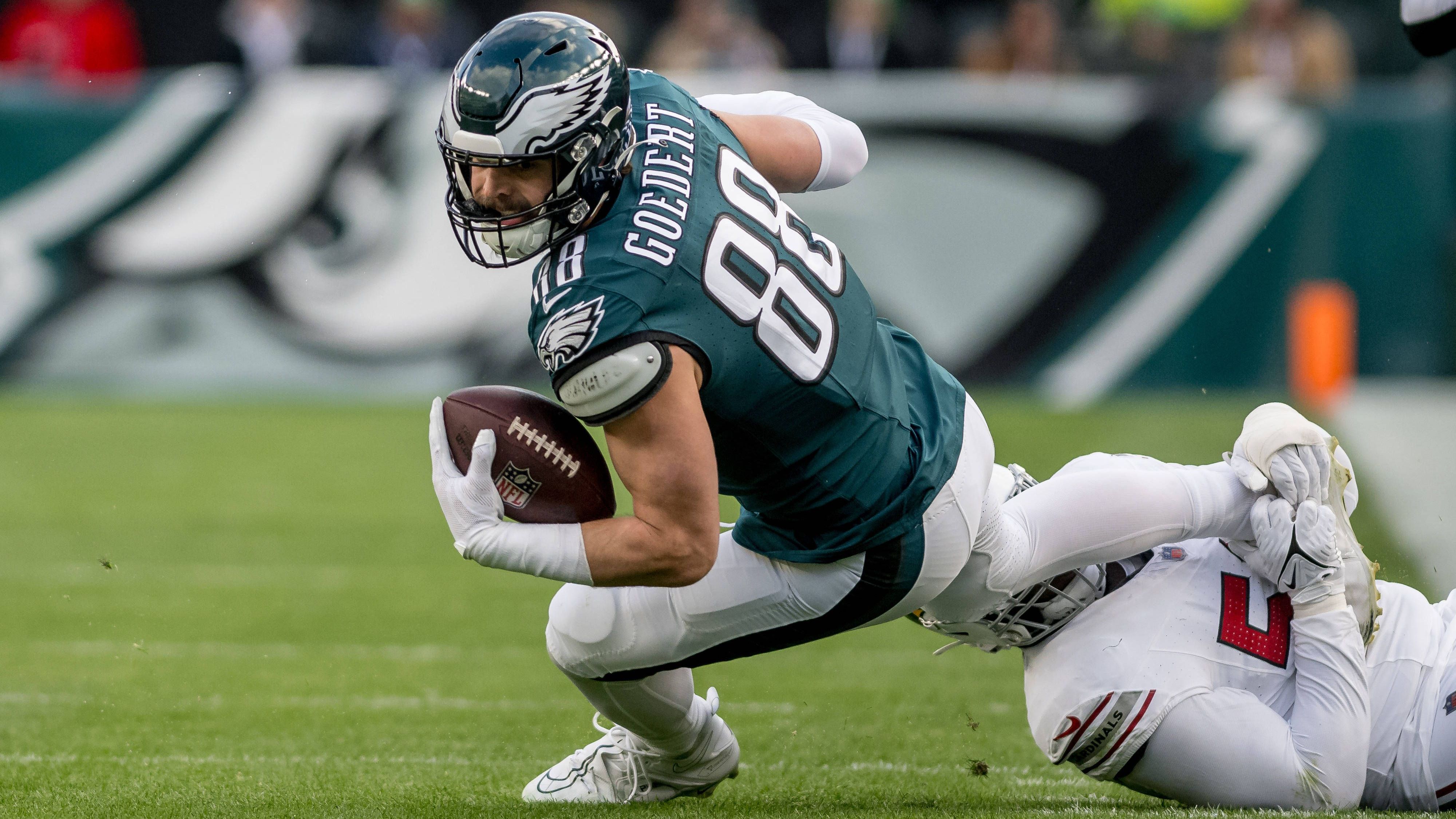 <strong>Platz 17: Dallas Goedert (Philadelphia Eagles)</strong><br>Sechs Spielzeiten<br>Gesamtverdienst: 33.133.876 US-Dollar