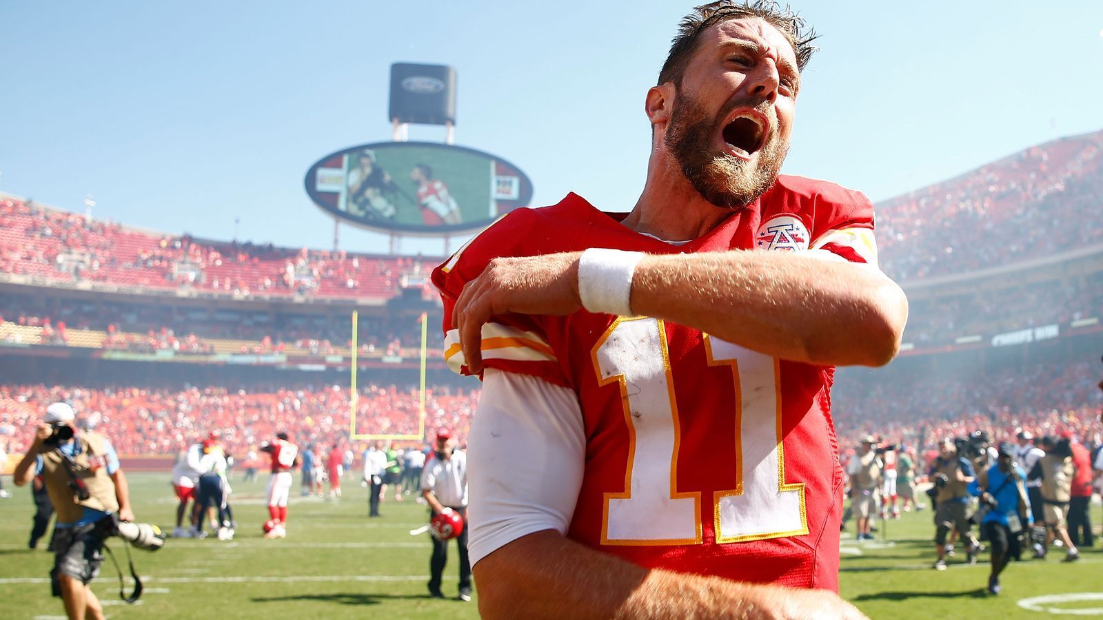 <strong>Kansas City Chiefs: 2 Quarterbacks</strong><br>
                Alex Smith (76 Einsätze als Starter seit 2013), Patrick Mahomes (96)
